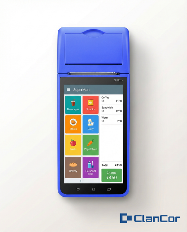 Clancor SP85xx Android Handheld POS Terminal